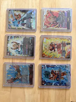Bandai Dragon Ball Super Lot 6 Cards Gogeta BR Son Goku Foil Fusion Evolve - Image 1