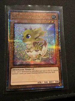 Yugioh RA04-EN131 Babycerasaurus : Quarter Century Secret Rare 1st Edition - Image 1