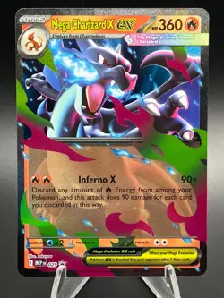 Mega Charizard X and Y EX Cards Holo English 029 & 030 Black Star Promo New NM+ - Image 5