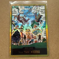 2025 One Piece OP14 Gold DON!! Card Egghead Crisis The Azure Sea's Seven ENGLISH - Image 1