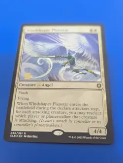Rare Magic The Gathering Misprint Crimped Edge Foil Windshaper Planetar - Image 1
