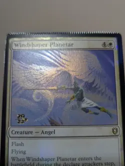 Rare Magic The Gathering Misprint Crimped Edge Foil Windshaper Planetar - Image 4