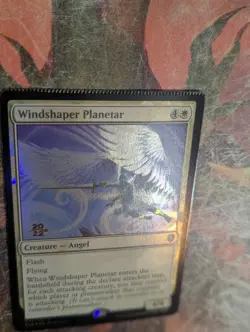 Rare Magic The Gathering Misprint Crimped Edge Foil Windshaper Planetar - Image 5