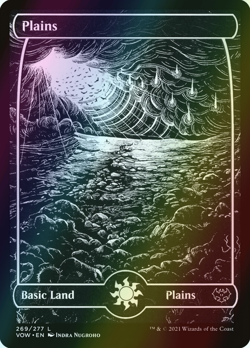 MTG Plains (269) Showcase Full Art Foil ** Innistrad: Crimson Vow ** English - Image 1