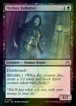 MTG Orzhov Enforcer Foil ** Ravnica Remastered ** English - Image 1