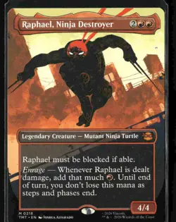 MTG TMT Raphael, Ninja Destroyer (Borderless) Normal NM - Image 1