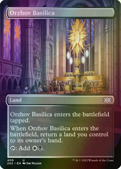 MTG Orzhov Basilica Borderless Foil ** Double Masters 2022 ** English - Image 1