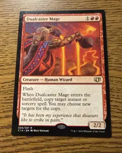 Dualcaster Mage MTG Magic The Gathering C14 2014 RARE NM Regular - Image 1