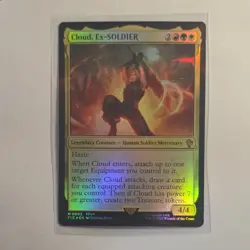 Magic: The Gathering Cloud, Ex-SOLDIER Legendary Creature Holo FFVII M0002 - Image 1