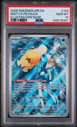Misty's Psyduck #193 2025 Pokemon Destined Rivals IR PSA 10 - Image 1