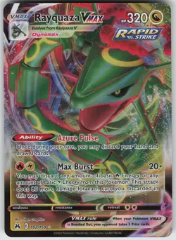 Rayquaza VMAX 102/159 Ultra Rare Crown Zenith Pokemon - Image 1