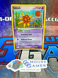 Pokemon TCG - Solrock 42/107 EX Deoxys - Reverse Holo Stamped *CCGHouse* - Image 1