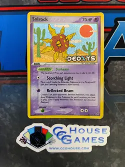Pokemon TCG - Solrock 42/107 EX Deoxys - Reverse Holo Stamped *CCGHouse* - Image 2