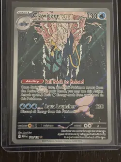 Pokemon Clawitzer 141/132 Me01: Mega Evolution Illustration Rare Holo 130 HP Eng - Image 1
