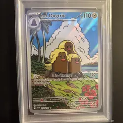 2024 Pokemon TCG Alolan Dugtrio #208/191 PSA 10 - Image 3