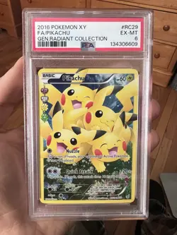 Pokemon 2016 Pikachu RC29 Generations Radiant Collection Ultra Rare PSA 6 EX-MT - Image 1