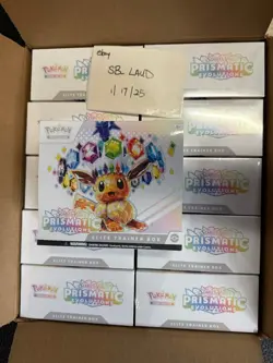 Pokemon TCG: Prismatic Evolutions Case of 10x Elite Trainer Box ETB - Read Desc - Image 1