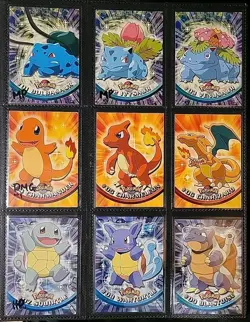 LP** *MIXED* Label 1999 Topps Pokemon Series 1 COMPLETE SET 90/90 READ 4 COND. - Image 2