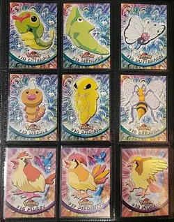 LP** *MIXED* Label 1999 Topps Pokemon Series 1 COMPLETE SET 90/90 READ 4 COND. - Image 3