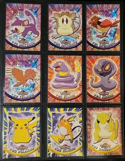 LP** *MIXED* Label 1999 Topps Pokemon Series 1 COMPLETE SET 90/90 READ 4 COND. - Image 4