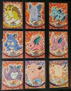 LP** *MIXED* Label 1999 Topps Pokemon Series 1 COMPLETE SET 90/90 READ 4 COND. - Image 5