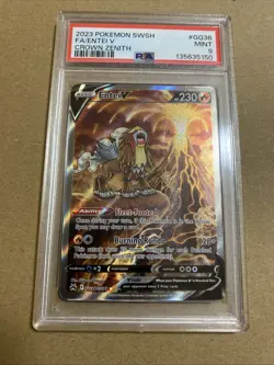 Entei V SIR | PSA 9 Mint | Crown Zenith | #GG36 | Chase | Pokemon TCG | Englisch - Image 1