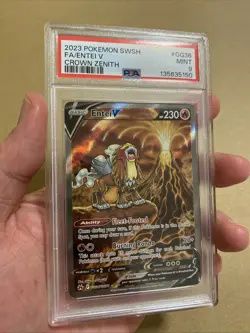 Entei V SIR | PSA 9 Mint | Crown Zenith | #GG36 | Chase | Pokemon TCG | Englisch - Image 2