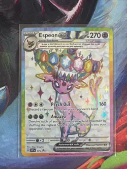 2025 POKEMON SVP EN-SV BLACK STAR PROMO 175 ESPEON EX PRISMATIC EVOLUTIONS - Image 1