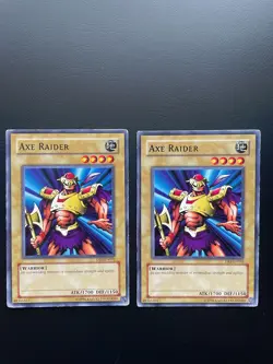 Yugioh Ace Raider DB2-EN092 Unlimited Edition Common Damaged X2 - Image 1