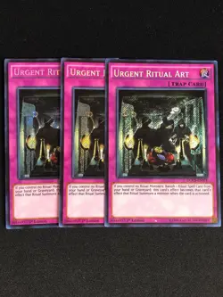 YUGIOH URGENT RITUAL ART DOCS-EN078 1ST SECRET X3 - Image 1