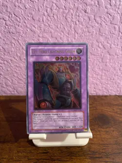 YuGiOh *Damaged* 1st Edition Ultimate rare Evil Hero Lightning Golem - Image 1