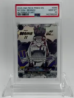 2025 One Piece My Era Begins!! #096 PSA 10 Alternate Art Event PRB02 - Image 1