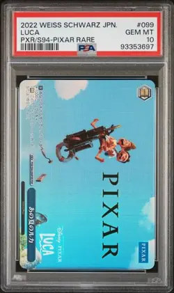 Weiss Schwarz Luca 099 PXR/S94-Pixar Rare Gem Mint 10 (2022) - Image 2