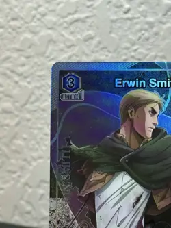 Bandai Union Arena Erwin Smith Attack on Titan Holo Trigger Card 3500+ BP - Image 3