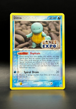 Ditto GAMES EXPO Card- Ex Delta Species 64/113-Super Rare Pokemon Promo -NM - Image 1