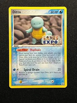 Ditto GAMES EXPO Card- Ex Delta Species 64/113-Super Rare Pokemon Promo -NM - Image 2