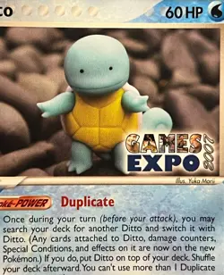 Ditto GAMES EXPO Card- Ex Delta Species 64/113-Super Rare Pokemon Promo -NM - Image 3