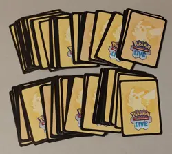 Pokemon TCG: 120 Mega Evolution / Phantasmal Flames Unused Online Code Cards - Image 1