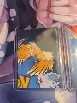 Lot 2 VTG 1999 Topps Pokemon Holo Foil Blue Logo Card TV7 Professor Oak TV8 Gary - Image 5