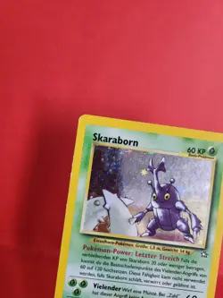 Pokemon Karte/card - Skaraborn Heracross 6/111 - Holo Neo GENESIS - Very Good+ - Image 2