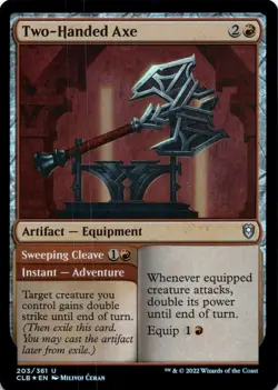 Two-Handed Axe (Foil) Battle for Baldur's Gate - Magic MTG NM - Image 1