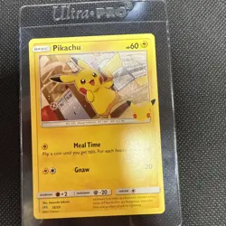 Pikachu 25th Anniversary McDonald’s Promo Card 25/25 Stamped NH - Image 1