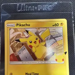Pikachu 25th Anniversary McDonald’s Promo Card 25/25 Stamped NH - Image 2
