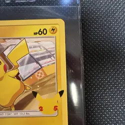 Pikachu 25th Anniversary McDonald’s Promo Card 25/25 Stamped NH - Image 3