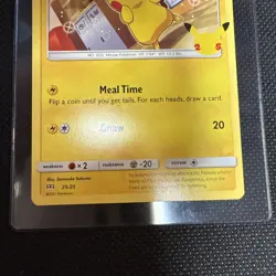 Pikachu 25th Anniversary McDonald’s Promo Card 25/25 Stamped NH - Image 5