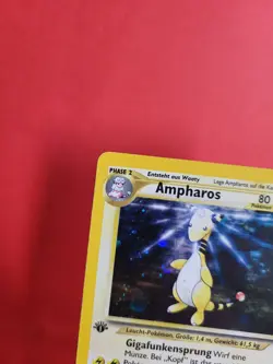 Pokemon Karte/card - Ampharos 1/111 - Holo Neo GENESIS 1. Edition - Excellent - Image 2