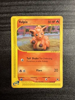 Pokemon Vulpix 136/165 Expedition MP E-reader Card Yuka Morii Artwork - Image 1