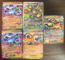 Pokemon TCG EX Holo Card Lot Mega Charizard X, Ambipom, Camerupt, Kangaskhan 5 - Image 1