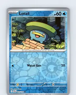 Pokemon TCG Lotad S&V Journey Together 035/159 Reverse Holo Common Card NM - Image 1