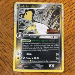 Pokemon Dark Ampharos 2/109 Team Rocket Returns STAMPED Holo Rare Card - HP/DMG - Image 2